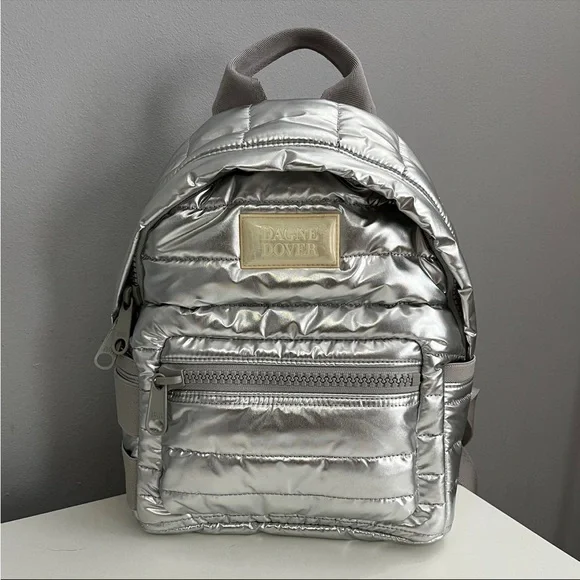 Dagne Dover | Bags | Dagne Dover Small Backpack In Silver 